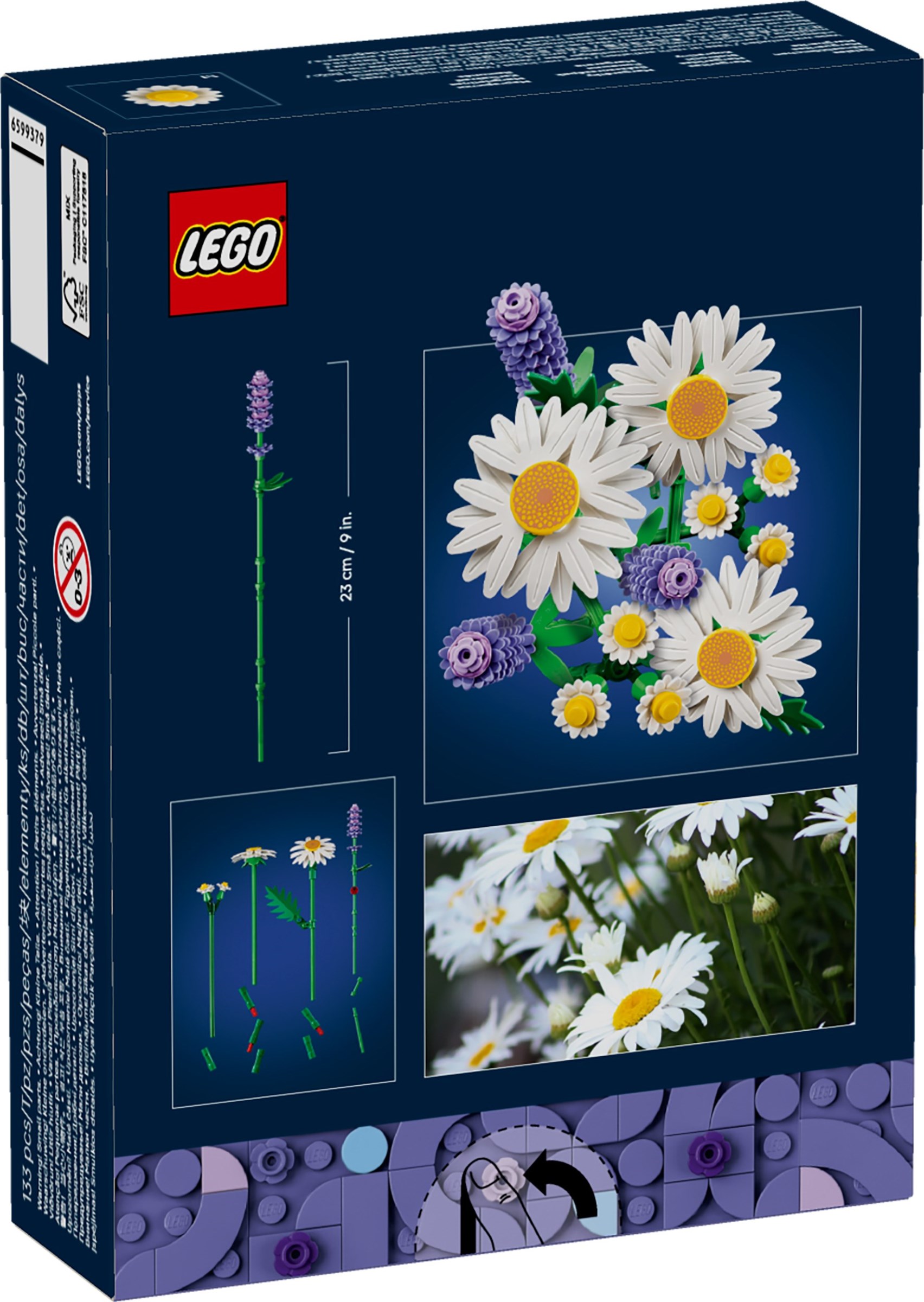 Additional photo of brand new factory sealed LEGO Botanicals Daisies set 11508.