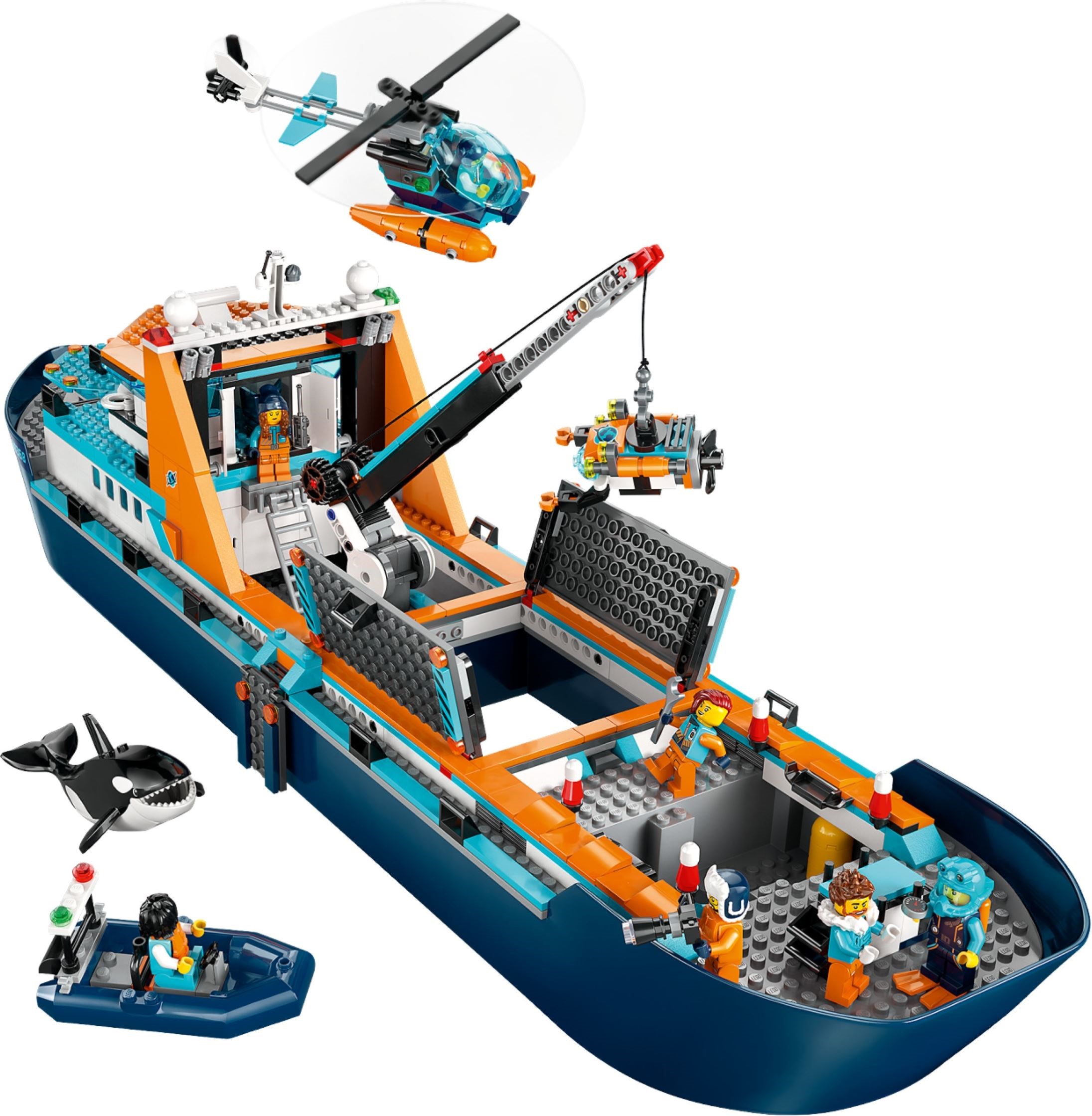 Additional photo of brand new factory sealed LEGO City Arctic Explorer Ship set 60368.