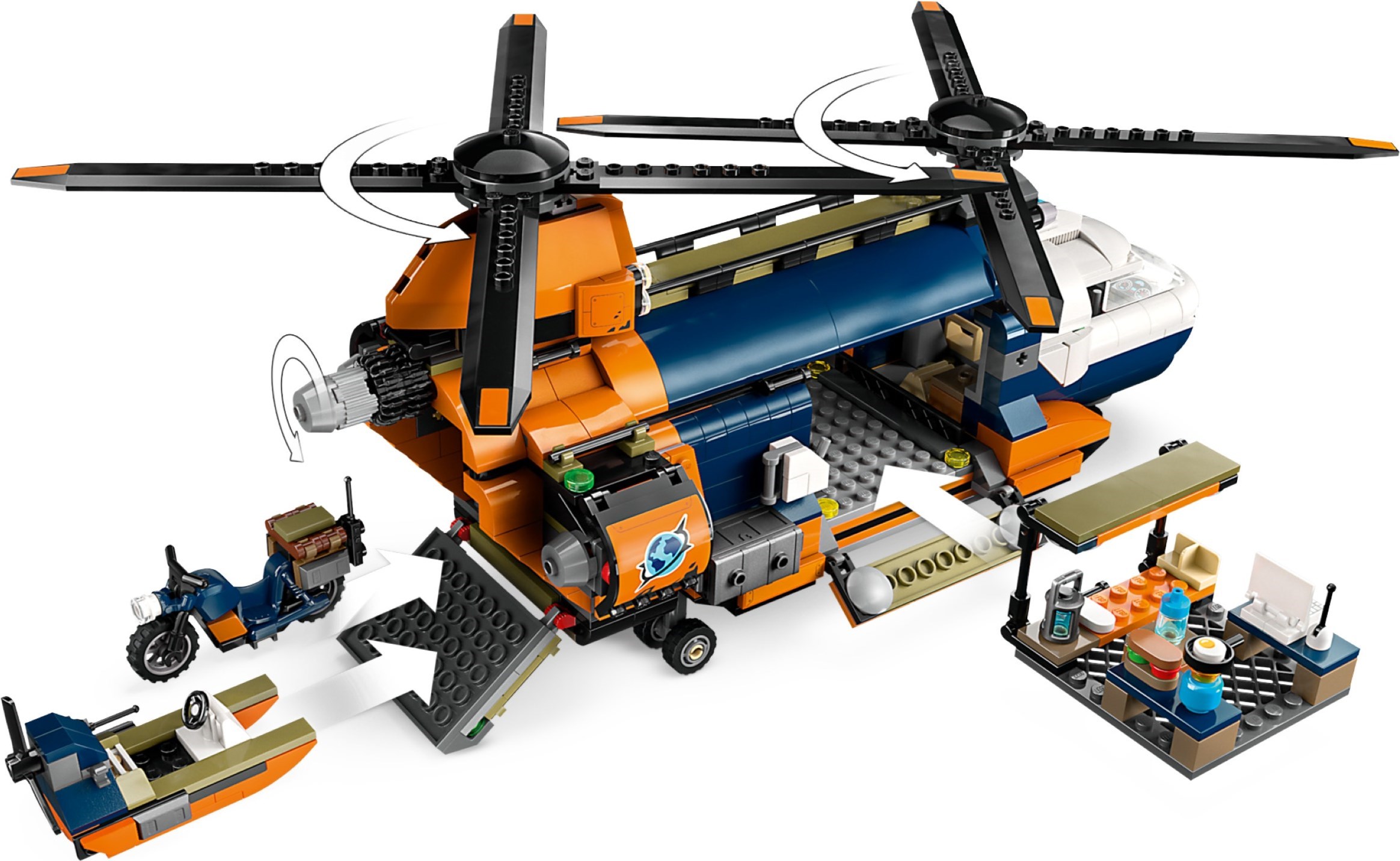Additional photo of brand new factory sealed LEGO City Jungle Explorer Helicopter set 60437.