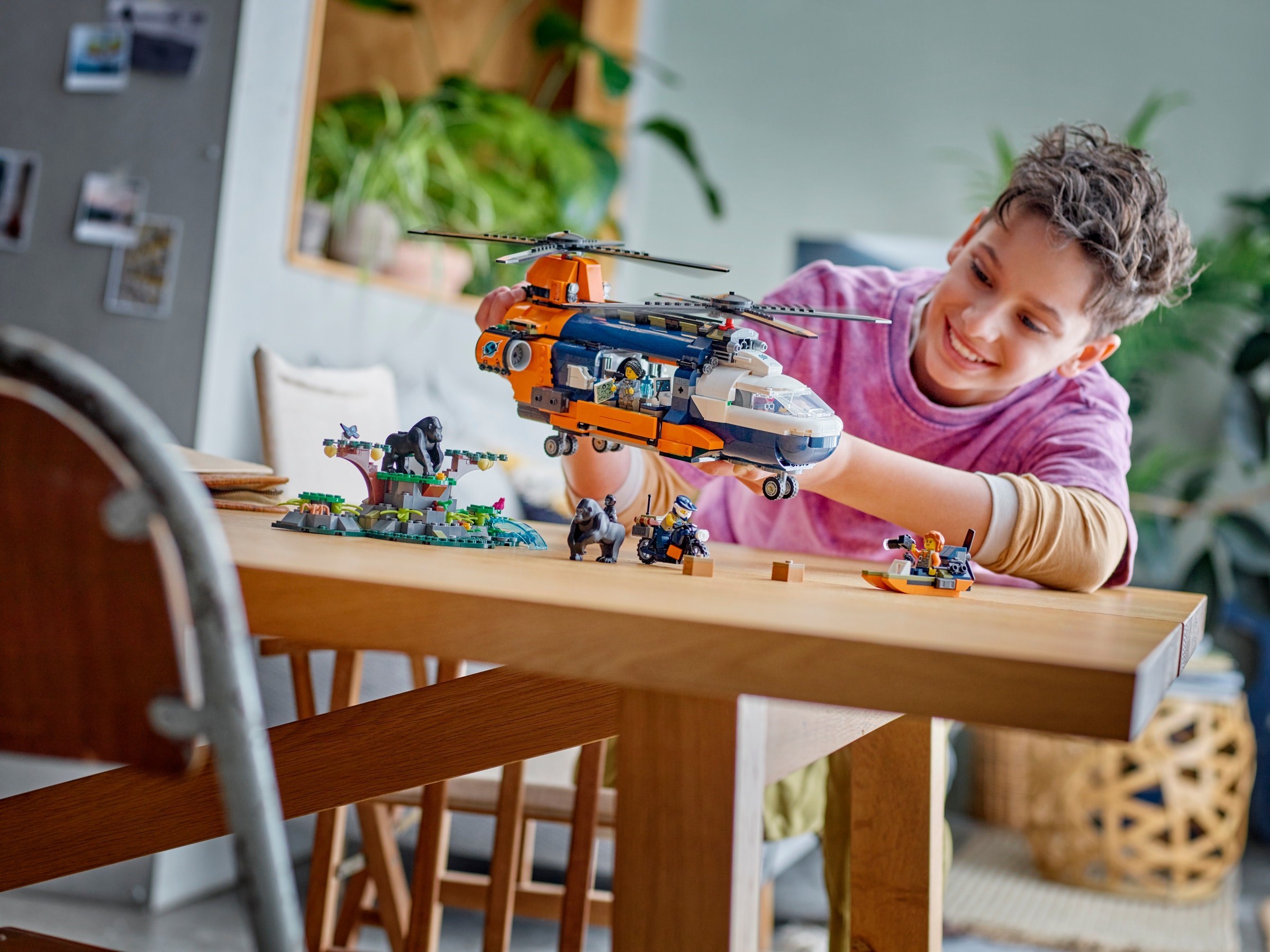 Additional photo of brand new factory sealed LEGO City Jungle Explorer Helicopter set 60437.