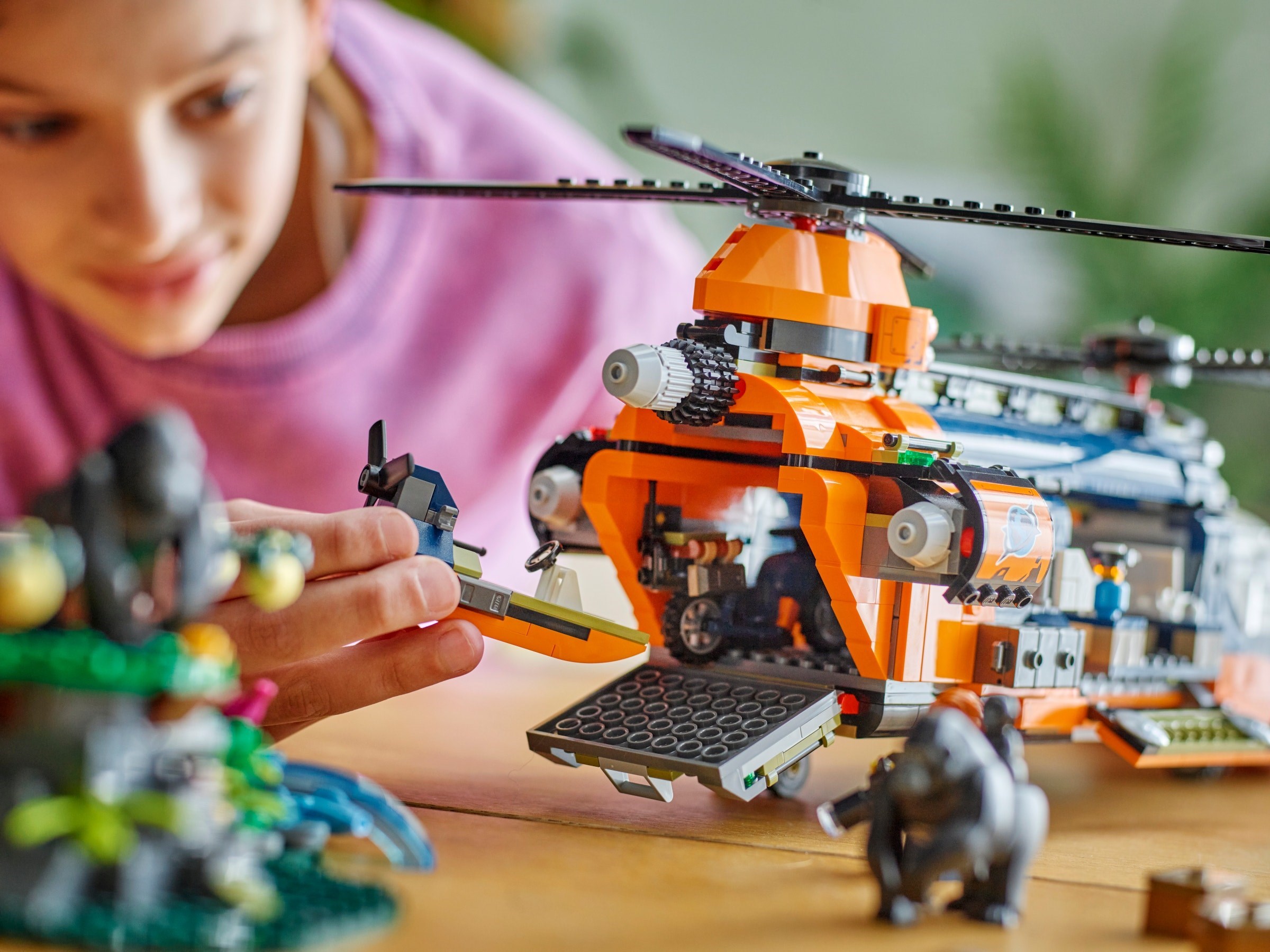 Additional photo of brand new factory sealed LEGO City Jungle Explorer Helicopter set 60437.