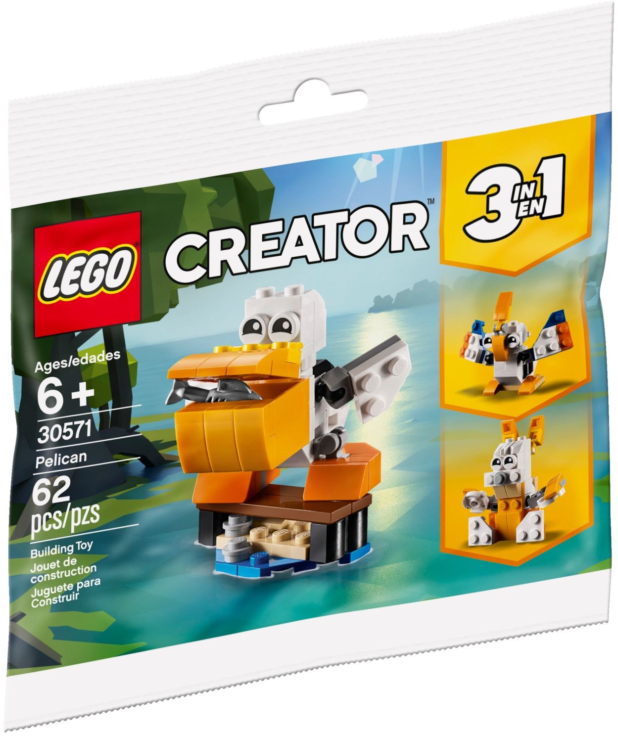Additional photo of brand new factory sealed LEGO Creator Pelican set 30571.