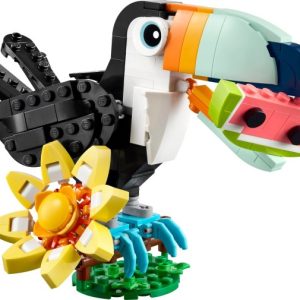 Brand new factory sealed LEGO Creator Tropical Toucan set 31173 original box front view.