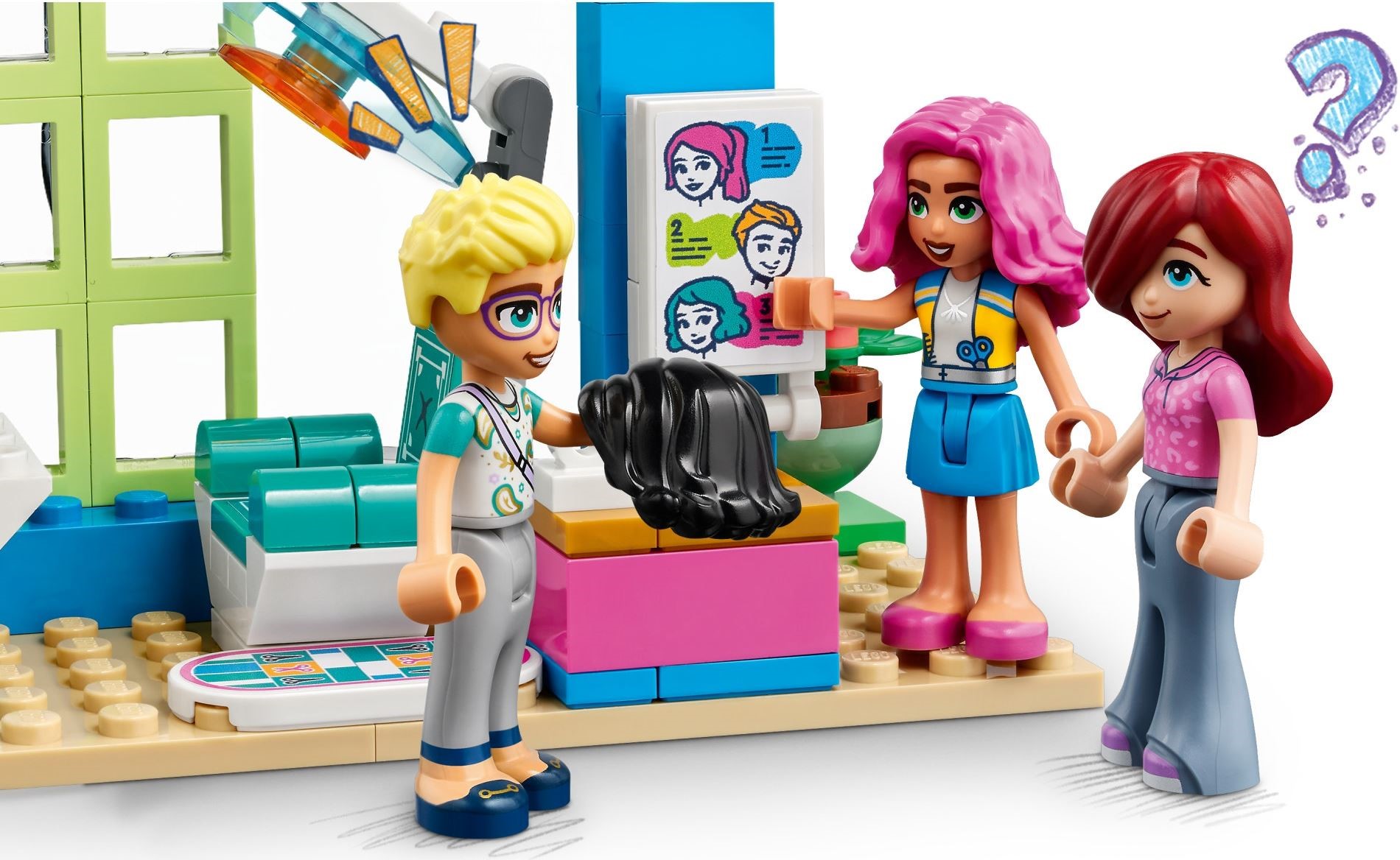 Additional photo of brand new factory sealed LEGO Friends Hair Salon set 41743.