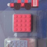 Brand new factory sealed LEGO Gear London Bus Magnet set 853914 original box front view.