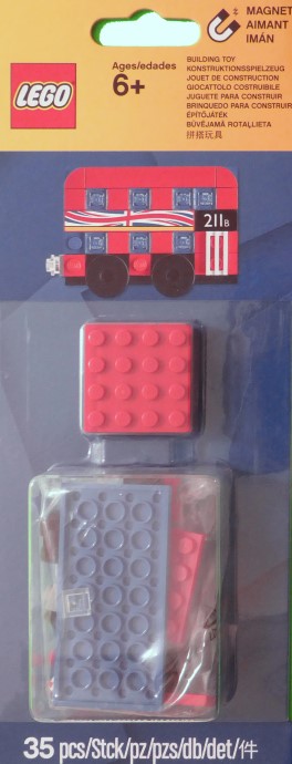 Brand New LEGO Gear 853914 London Bus Magnet Sealed Box Brand new factory sealed LEGO Gear London Bus Magnet set 853914 original box front view.