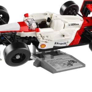 Brand new factory sealed LEGO Icons McLaren MP4/4 & Ayrton Senna set 10330 original box front view.