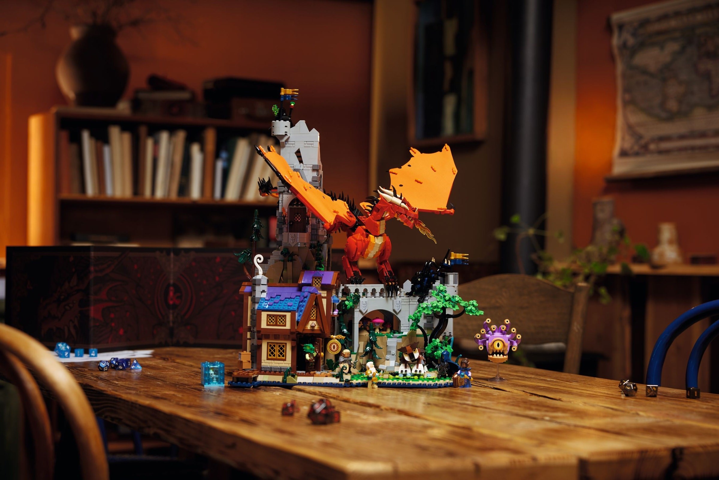 Additional photo of brand new factory sealed LEGO Ideas Dungeons & Dragons: Red Dragon's Tale set 21348.