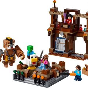Brand new factory sealed LEGO Minecraft Woodland Mansion Fighting Ring set 21272 original box front view.