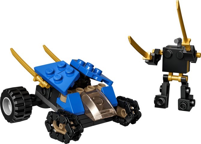 Brand new factory sealed LEGO Ninjago Mini Thunder Raider set 30592 original box front view.