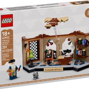 Additional photo of brand new factory sealed LEGO Promotional Tribute to Leonardo da Vinci set 40902.