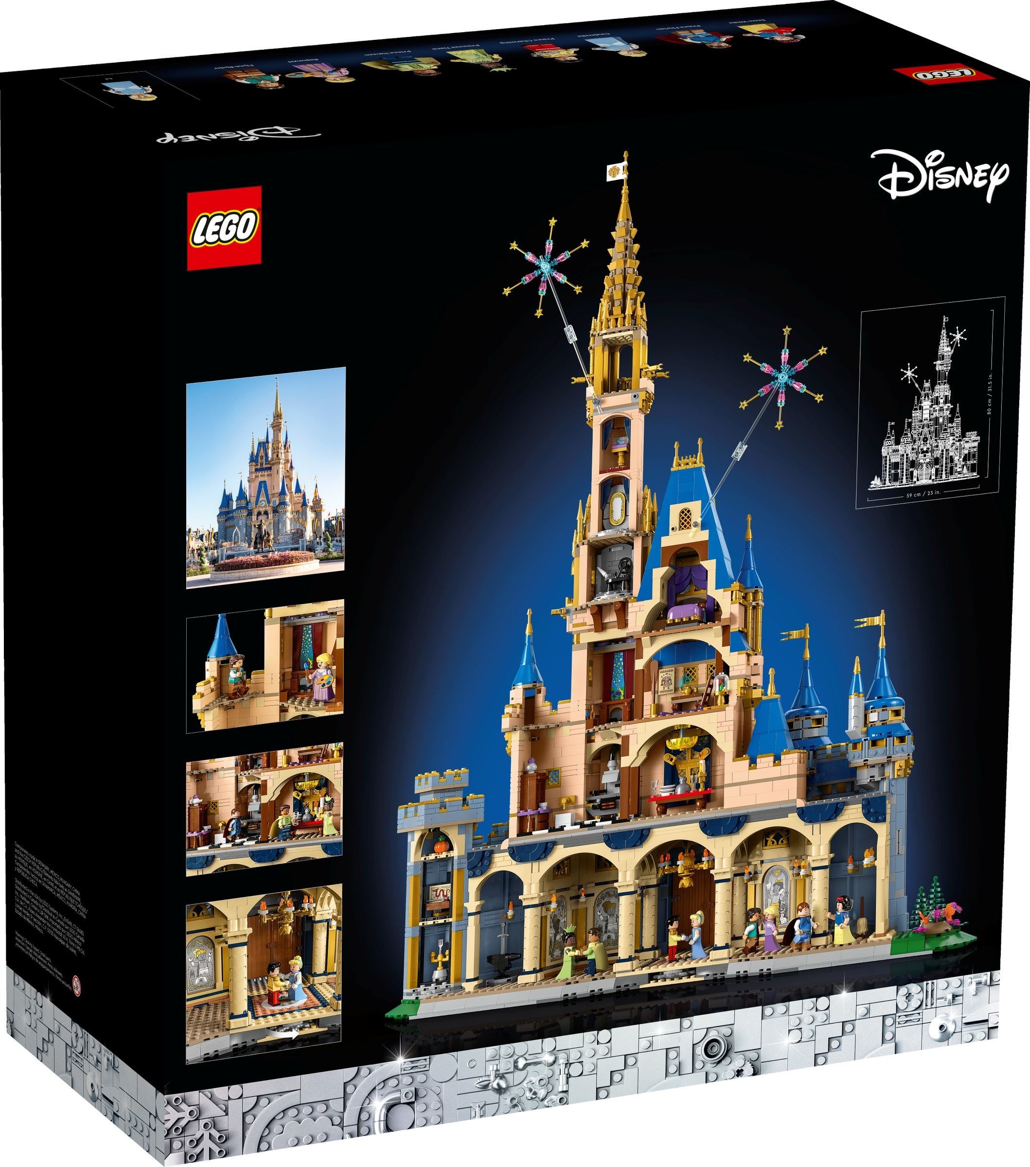 Additional photo of brand new factory sealed LEGO Disney Castle set 43222.