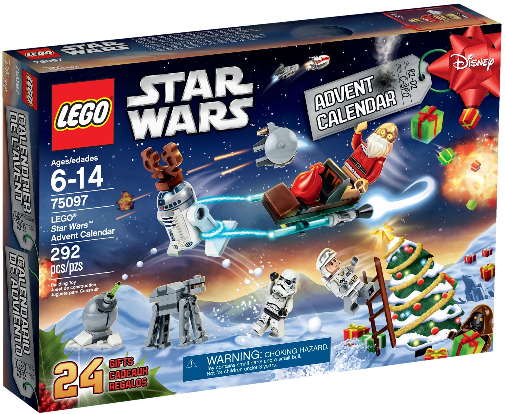 Brand New LEGO 75097 Star Wars Advent Calendar Set Photo Additional photo of brand new factory sealed LEGO Star Wars Advent Calendar set 75097.