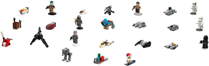 Brand new factory sealed LEGO Star Wars Advent Calendar set 75184 original box front view.