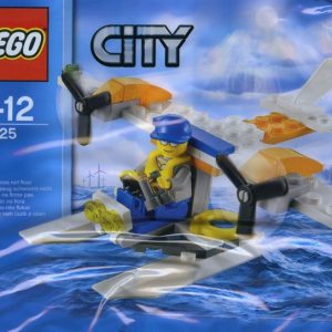 Brand new factory sealed LEGO City Coast Guard Seaplane set 30225 original box front view.