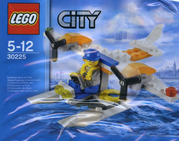 Brand New LEGO City 30225 Coast Guard Seaplane Sealed Box Brand new factory sealed LEGO City Coast Guard Seaplane set 30225 original box front view.