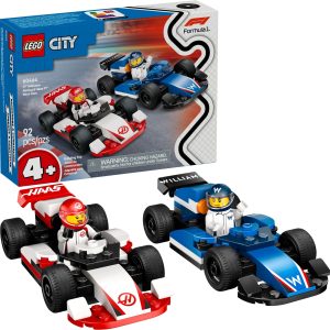 Additional photo of brand new factory sealed LEGO City F1 Williams Racing & Haas F1 Race Cars set 60464.