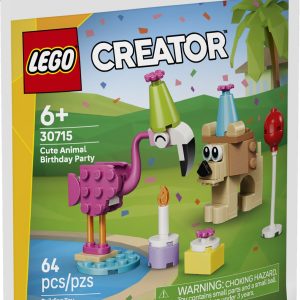 Additional photo of brand new factory sealed LEGO Creator Cute Animal Birthday Party set 30715.