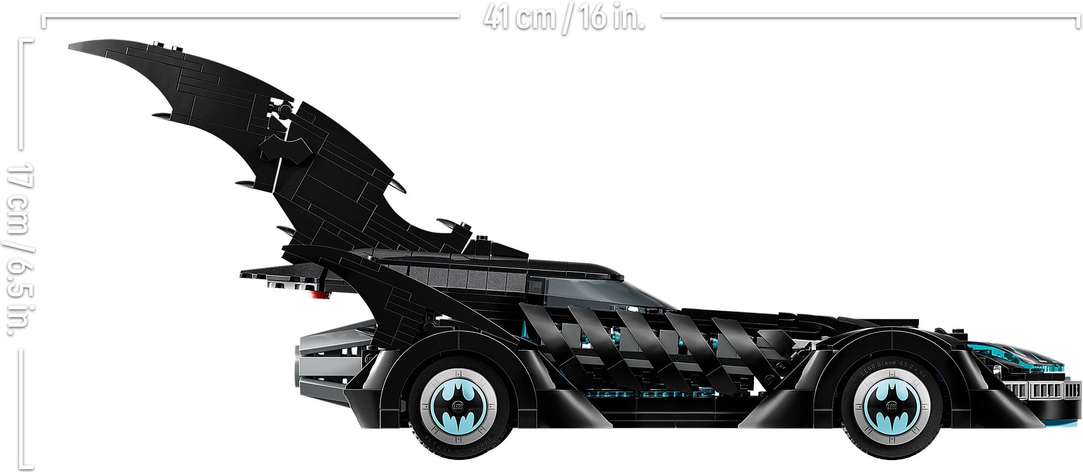 Additional photo of brand new factory sealed LEGO DC Comics Super Heroes Batman Forever Batmobile set 76304.