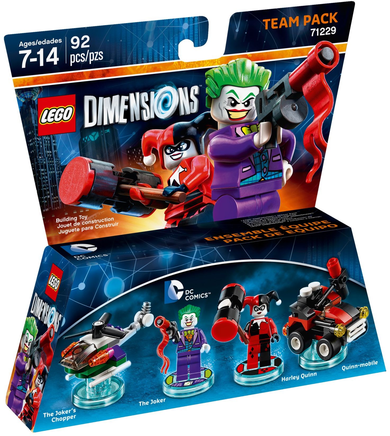 Brand New LEGO Dimensions 71229 DC Comics Team Pack Set Photo Additional photo of brand new factory sealed LEGO Dimensions DC Comics Team Pack set 71229.