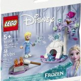 Brand new factory sealed LEGO Disney Elsa and Bruni's Forest Camp set 30559 original box front view.
