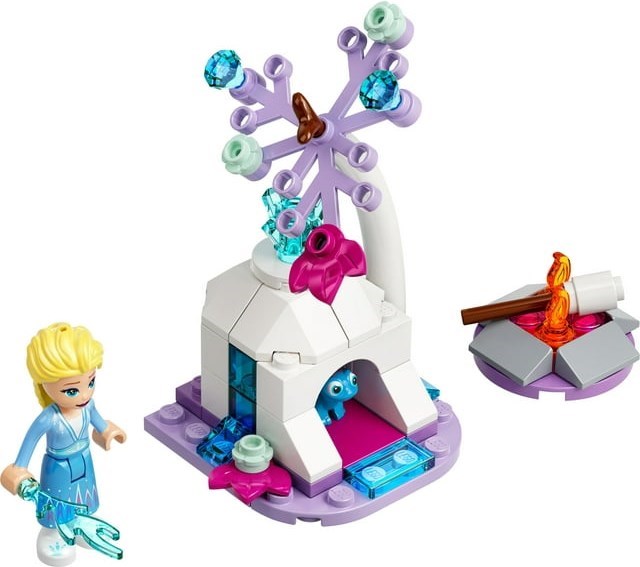 Additional photo of brand new factory sealed LEGO Disney Elsa and Bruni's Forest Camp set 30559.