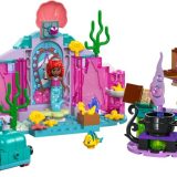 Brand new factory sealed LEGO Disney Ariel's Crystal Cavern set 43254 original box front view.