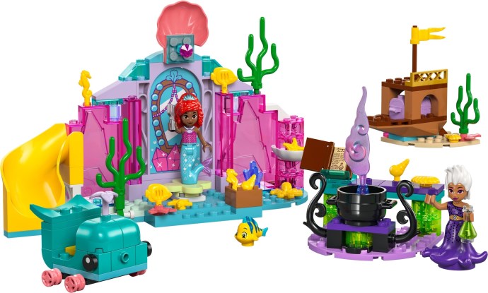 Brand new factory sealed LEGO Disney Ariel's Crystal Cavern set 43254 original box front view.