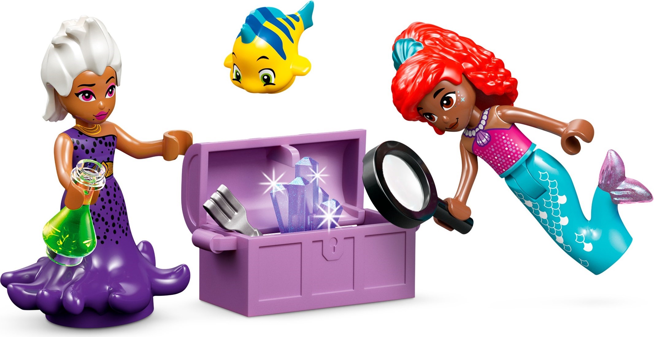 Additional photo of brand new factory sealed LEGO Disney Ariel's Crystal Cavern set 43254.