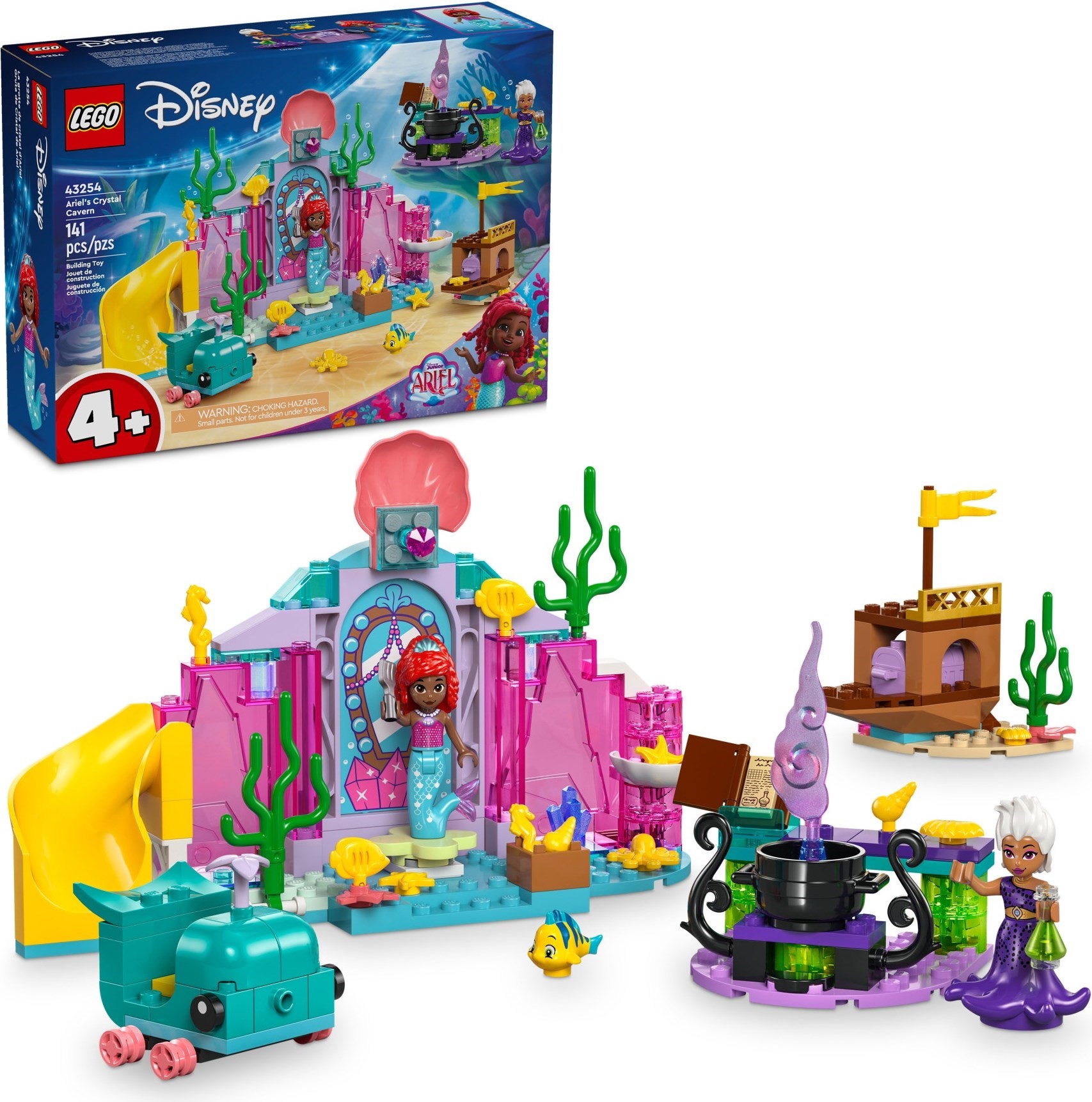 Brand New LEGO Disney 43254 Ariel's Crystal Cavern Set Photo Additional photo of brand new factory sealed LEGO Disney Ariel's Crystal Cavern set 43254.