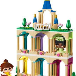 Brand new factory sealed LEGO Disney Mini Belle & Tiana with Castle set 43291 original box front view.