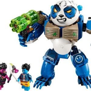Brand new factory sealed LEGO Dreamzzz Logan the Mighty Panda set 71480 original box front view.