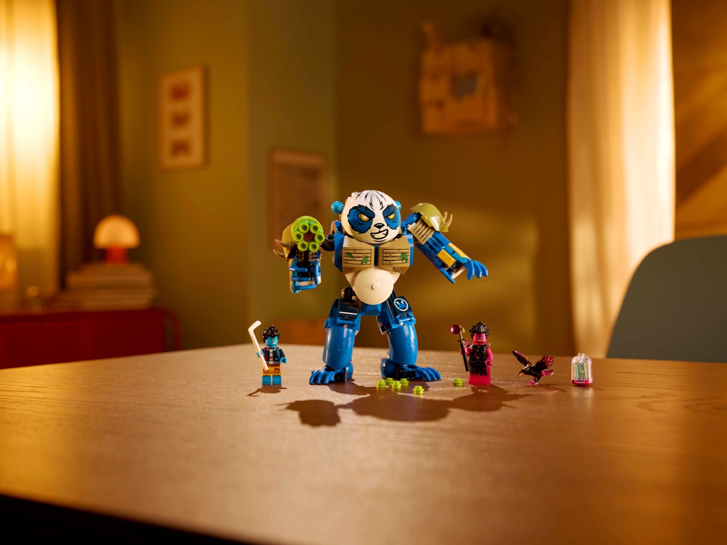 Additional photo of brand new factory sealed LEGO Dreamzzz Logan the Mighty Panda set 71480.