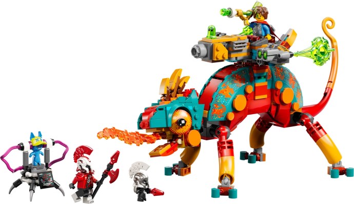 Brand new factory sealed LEGO Dreamzzz Mateo's Fire Chameleon set 71492 original box front view.