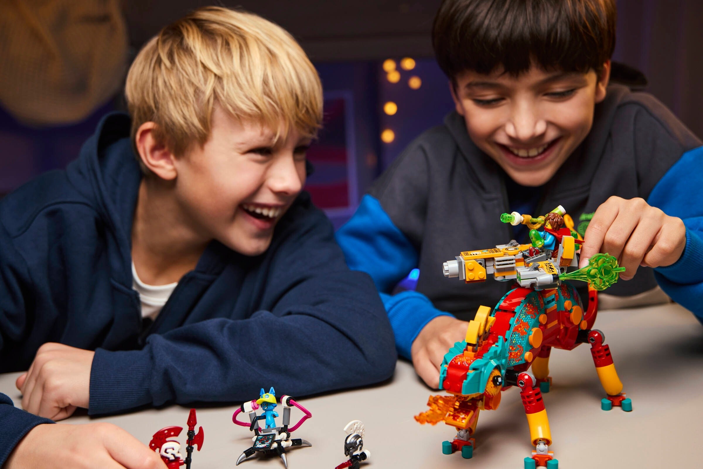 Additional photo of brand new factory sealed LEGO Dreamzzz Mateo's Fire Chameleon set 71492.
