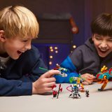 Additional photo of brand new factory sealed LEGO Dreamzzz Mateo's Fire Chameleon set 71492.