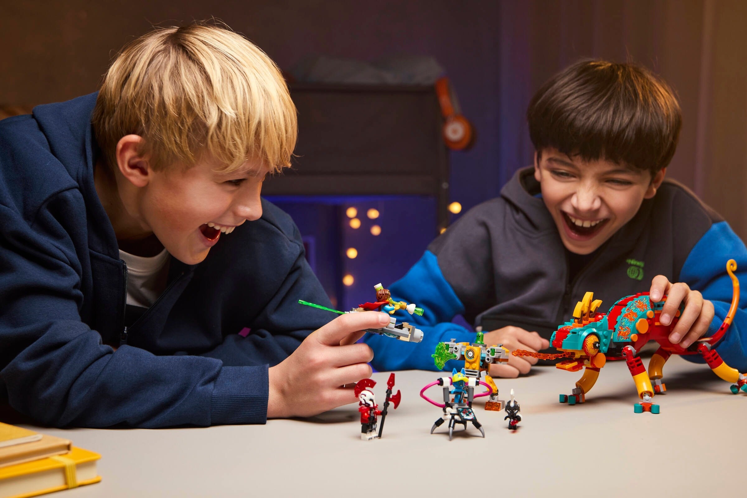 Additional photo of brand new factory sealed LEGO Dreamzzz Mateo's Fire Chameleon set 71492.