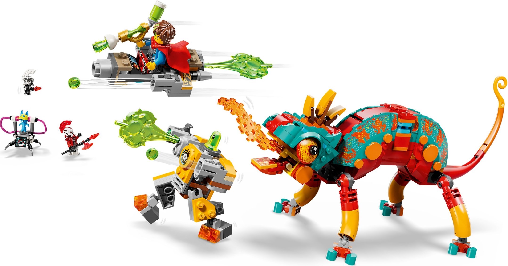 Additional photo of brand new factory sealed LEGO Dreamzzz Mateo's Fire Chameleon set 71492.