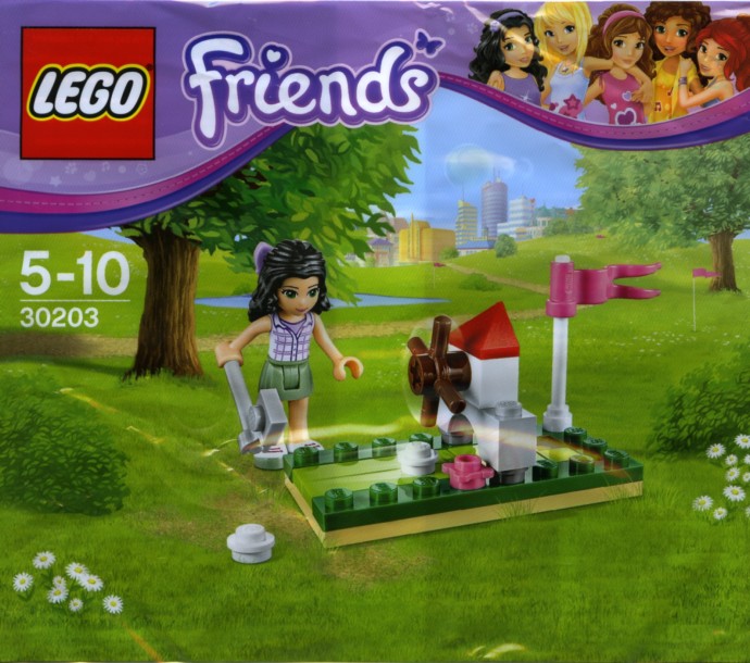 Brand new factory sealed LEGO Friends Mini Golf set 30203 original box front view.