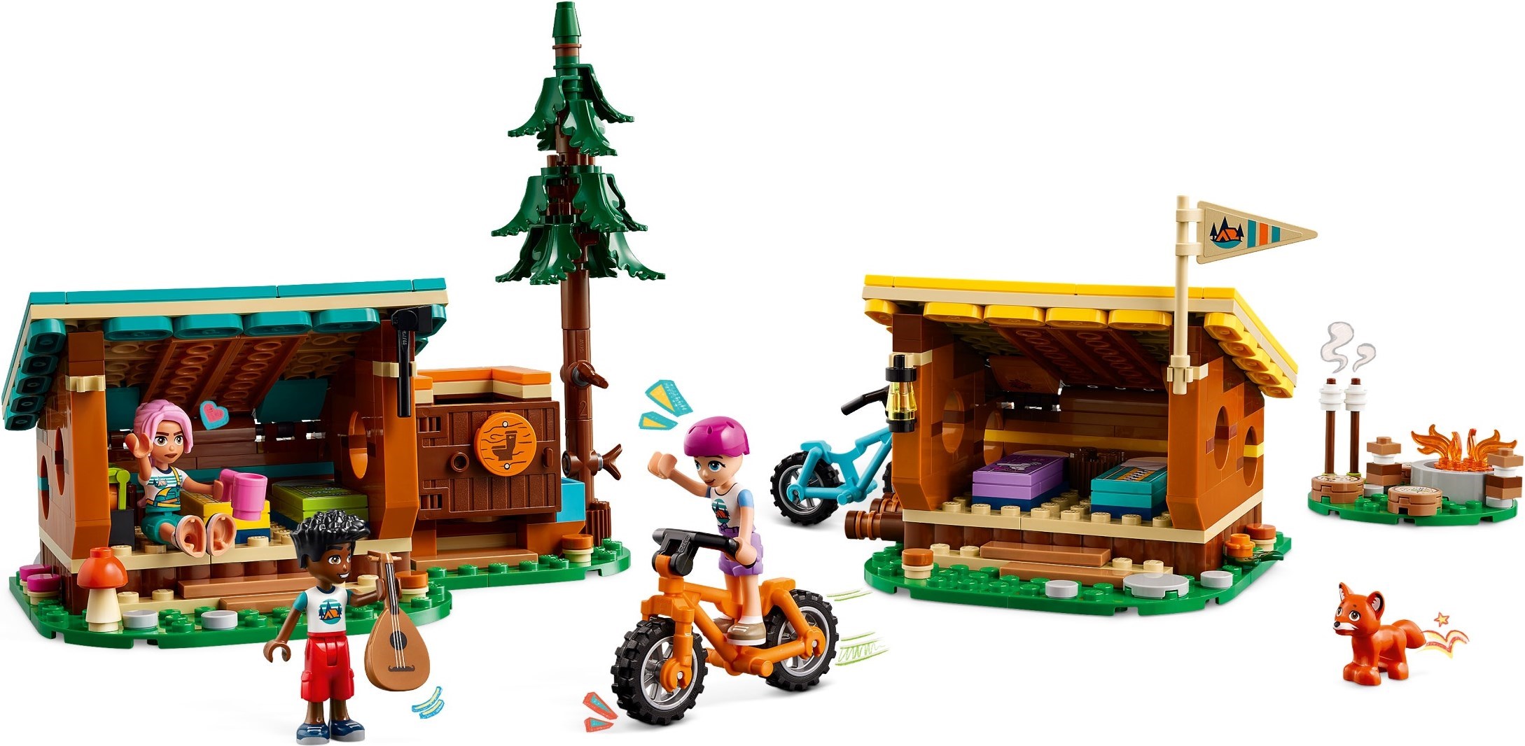 Additional photo of brand new factory sealed LEGO Friends Adventure Camp Cosy Cabins set 42624.
