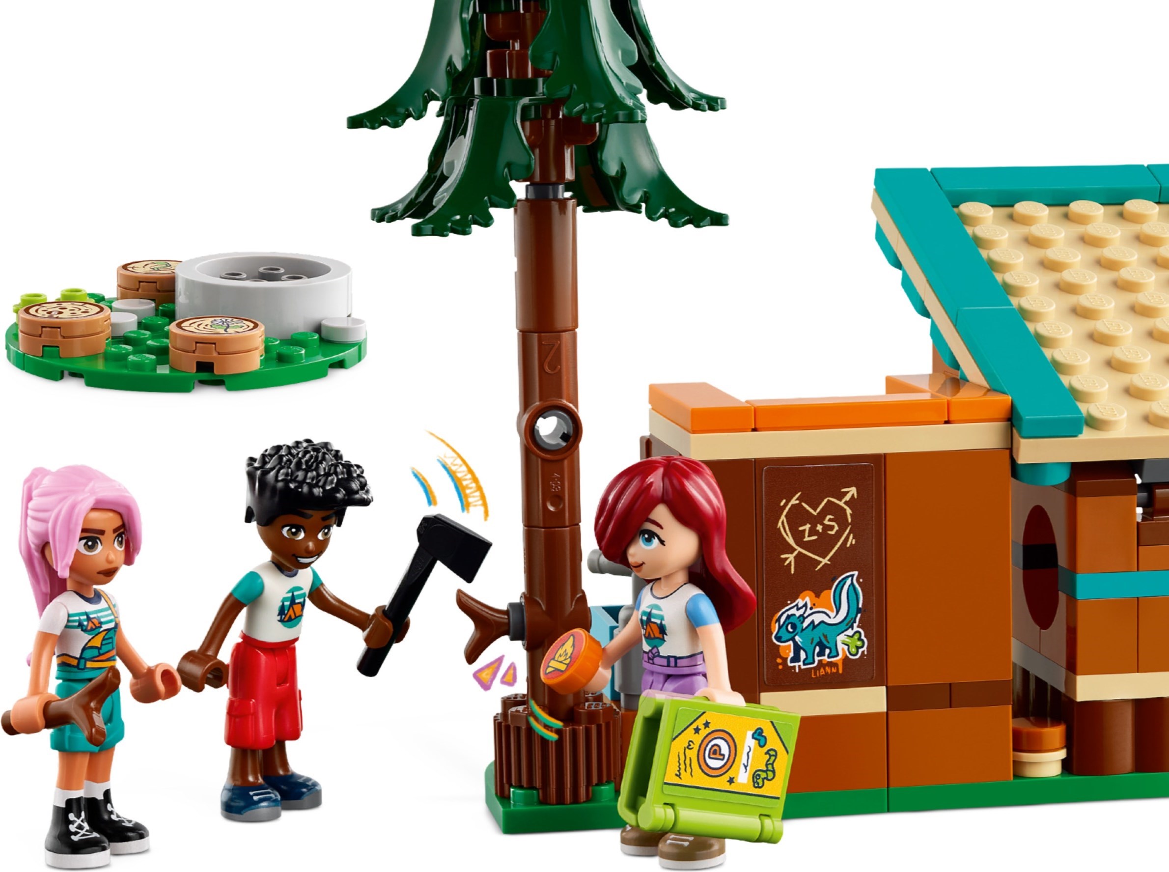 Additional photo of brand new factory sealed LEGO Friends Adventure Camp Cosy Cabins set 42624.