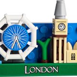 Brand new factory sealed LEGO Gear London Magnet Build set 854012 original box front view.