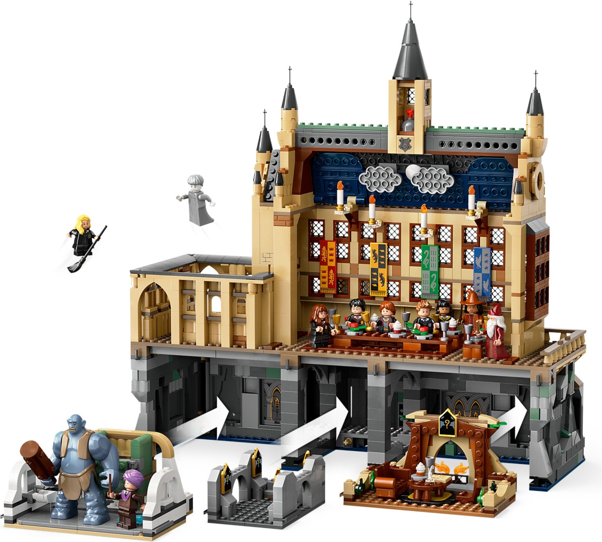 Additional photo of brand new factory sealed LEGO Harry Potter Hogwarts Castle: The Great Hall set 76435.