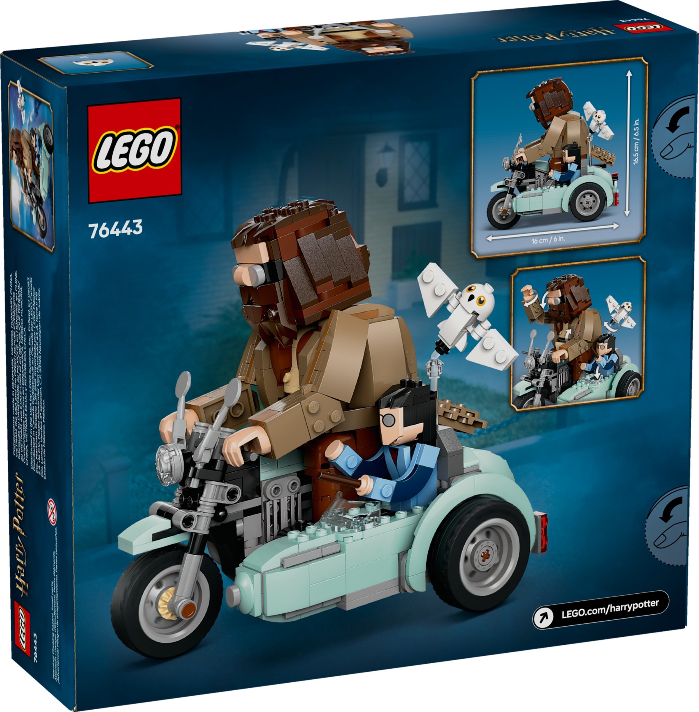 Additional photo of brand new factory sealed LEGO Harry Potter Hagrid & Harry's Motorcycle Ride set 76443.