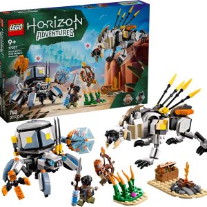Additional photo of brand new factory sealed LEGO Horizon Aloy & Varl vs. Shell-Walker & Sawtooth set 77037.