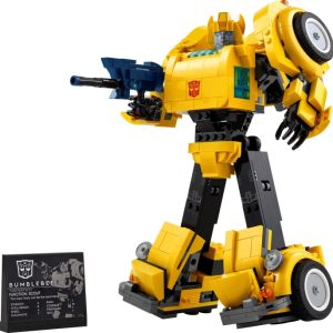 Brand new factory sealed LEGO Icons Bumblebee set 10338 original box front view.