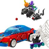 Brand new factory sealed LEGO Marvel Super Heroes Spider-Man Race Car & Venom Green Goblin set 76279 original box front view.