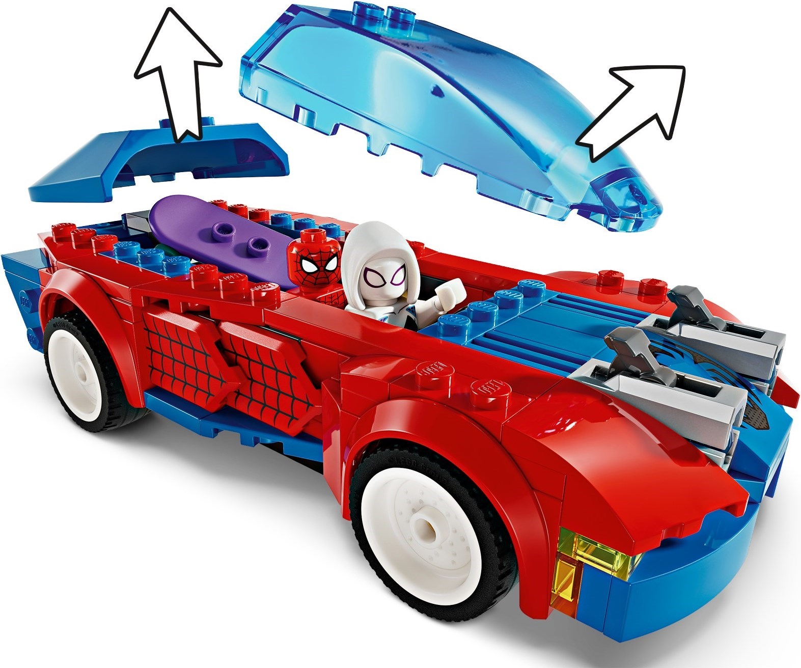 Additional photo of brand new factory sealed LEGO Marvel Super Heroes Spider-Man Race Car & Venom Green Goblin set 76279.