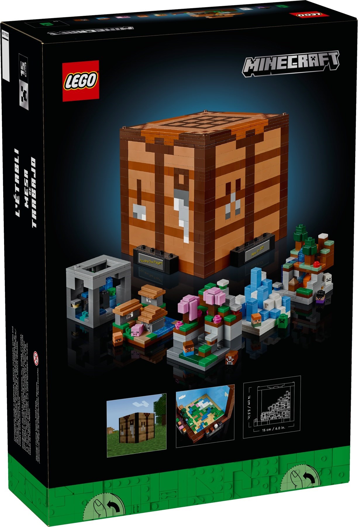 Additional photo of brand new factory sealed LEGO Minecraft The Crafting Table set 21265.
