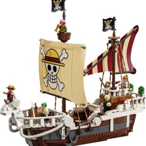 Brand new factory sealed LEGO One Piece The Going Merry Pirate Ship set 75639 original box front view.